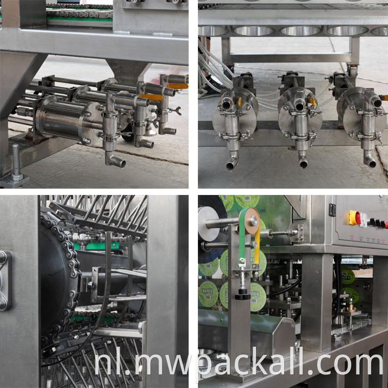 Kinderen Voedsel Maken Machine Automatische Kop Digitale Controle Plastic Papieren Beker Water Vullen en Sluitmachine